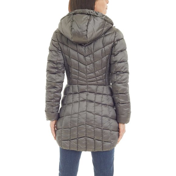 BERNARDO Women Quilted Packable Puffer Jacket--Charcoal - Picture 2 of 9